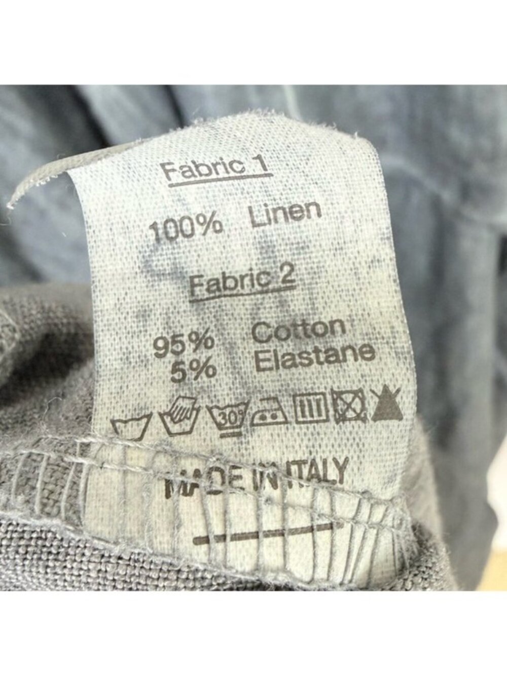 INIZIO Italy Linen Blend Midi Sleeveless Dress Lagenlook Boho Peasant Size M - Picture 5 of 5